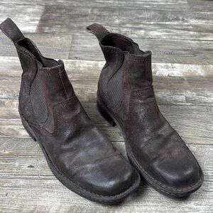 Born Hemlock Castagno Leather Boots Chelsea Boots, 9.5
